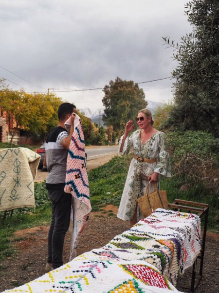 Marokkanske tepper i Marrakech