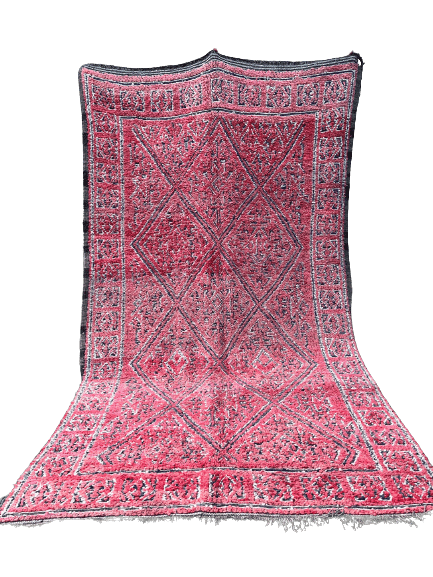 En rosa drøm: Vintage berber teppe fra Marokko.