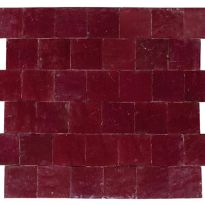 Fliser Zellige wall tiles – dark red