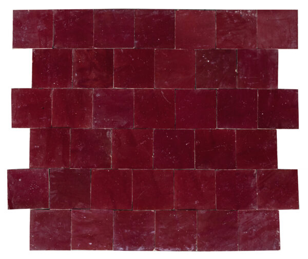 Fliser Zellige wall tiles – dark red