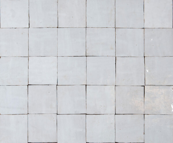 Zellige wall tiles – traditional white