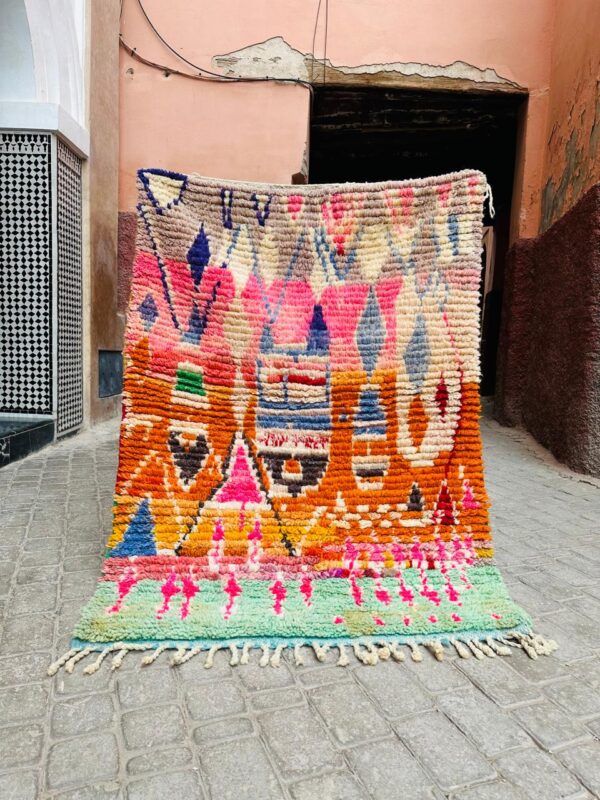 En showstopper av et marokkansk vintageteppe