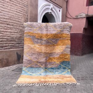 One of a kind marokkansk berberteppe I duse farger