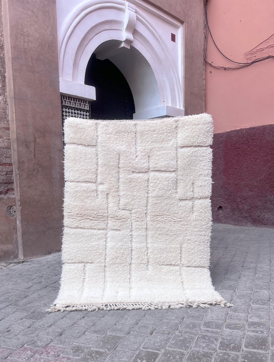 Et håndknyttet Berberteppe i myk ull