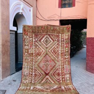 Elsk på dette unike marokkanske vintageteppe! Nydelige jordfarger, sjeldent funn