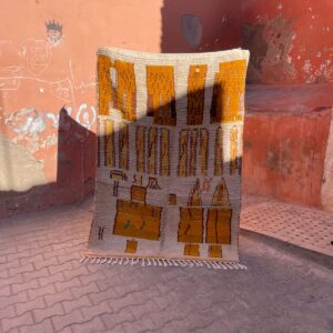 Et marokkansk vintageteppe fra 70-tallet